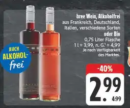 E-Center Bree wein alkoholfrei rot Angebot