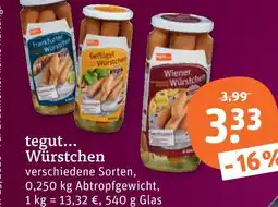 tegut Tegut... frankfurter würstchen Angebot