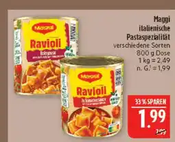 Marktkauf Maggi ravioli bolognese Angebot