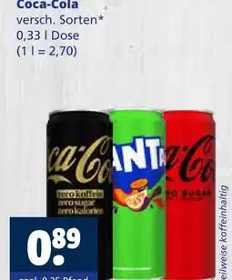 Getränkewelt Coca-cola coca-cola Angebot
