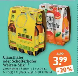 tegut Clausthaler natur radler Angebot