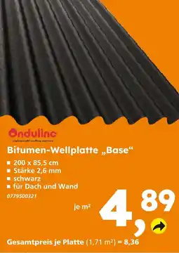 Globus Baumarkt Onduline bitumen-wellplatte „base“ Angebot
