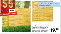 Hellweg Lamellenzaun schwarzwald Angebot