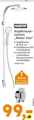 Globus Baumarkt Primaster kopfbrause-system „water fun“ Angebot