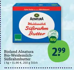 tegut Alnatura bio-weidemilch-süßrahmbutter Angebot