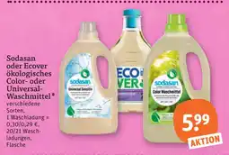 tegut Sodasan oder ecover ökologisches color- oder universalwaschmittel Angebot