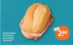 tegut Fleischkäse brötchen/leberkäse semmel Angebot