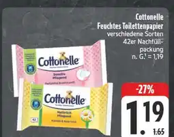 E-Center Cottonelle feuchtes toilettenpapier sensitiv pflegend Angebot