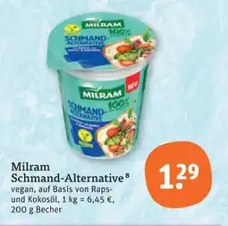 tegut Milram schmand-alternative Angebot