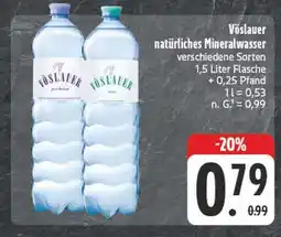 E-Center Vöslauer natürliches mineralwasser Angebot
