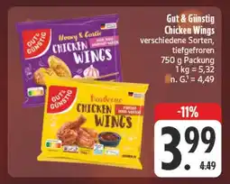 E-Center Gut & günstig chicken wings honey & garlic Angebot