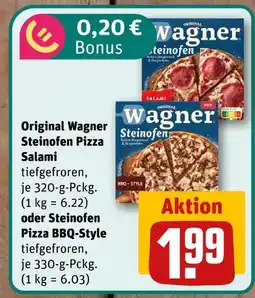 nahkauf Original wagner steinofen pizza salami oder steinofen pizza bbq-style Angebot