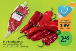 tegut Bio-paprika spitz Angebot