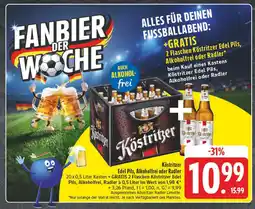 E-Center Köstritzer edel pils, alkoholfrei oder radler Angebot