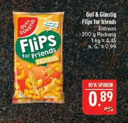 Marktkauf Gut & günstig flips for friends erdnuss Angebot