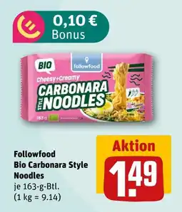 nahkauf Followfood bio carbonara style noodles Angebot