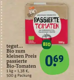 tegut Tegut... passierte bio-tomaten Angebot