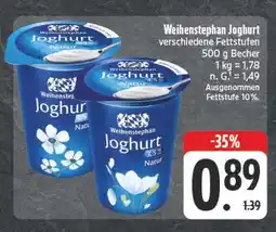 E-Center Weihenstephan joghurt Angebot