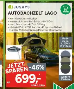 Marktkauf Juskys autodachzelt lago Angebot