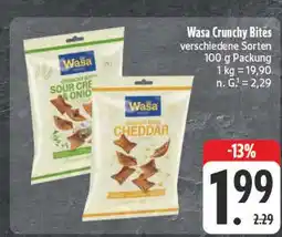 E-Center Wasa crunchy bites sour cream & onion Angebot