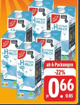 E-Center Gut & günstig fettarme h-milch 1.5% Angebot
