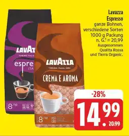 E-Center Lavazza espresso Angebot