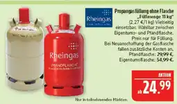 Marktkauf Rheingas propanfüllung ohne flasche Angebot