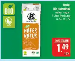 Marktkauf Berief bio haferdrink natur Angebot