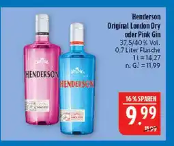 Marktkauf Henderson original london dry gin Angebot