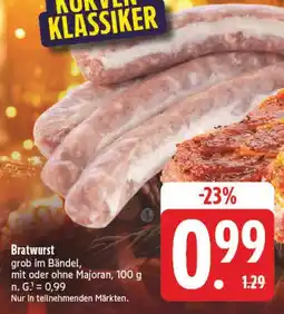 E-Center Bratwurst Angebot