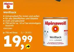 Globus Baumarkt Alpina weißlack Angebot