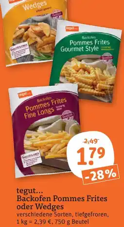 tegut Tegut... backofen pommes frites fine longs Angebot
