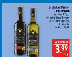 Marktkauf Deutsches weintor qualitätswein rot Angebot
