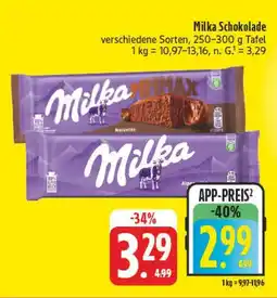 E-Center Milka schokolade Angebot