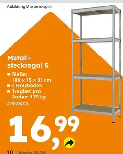 Globus Baumarkt Metallsteckregal s Angebot