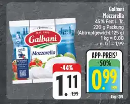 E-Center Galbani mozzarella Angebot