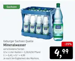 KONSUM Ileburger sachsen quelle mineralwasser Angebot