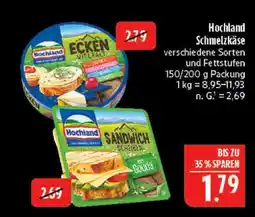 Marktkauf Hochland ecken schmelzkäse Angebot