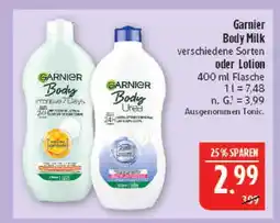 Marktkauf Garnier body milk intensive 7 days Angebot