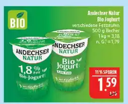 Marktkauf Andechser natur bio joghurt Angebot