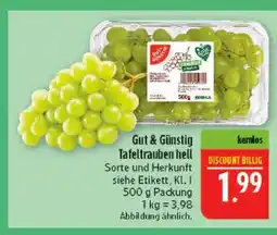 Marktkauf Gut & günstig tafeltrauben hell Angebot