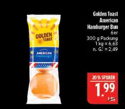 Marktkauf Golden toast american hamburger bun Angebot