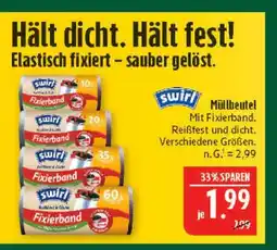 Marktkauf Swirl fixierband müllbeutel 10 l Angebot