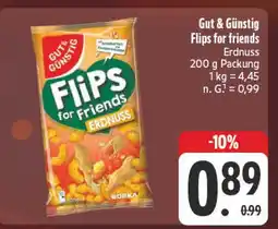 E-Center Gut & günstig flips for friends erdnuss Angebot