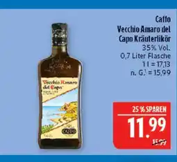 Marktkauf Caffo vecchio amaro del capo kräuterlikör Angebot