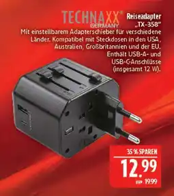 Marktkauf Technaxx reiseadapter tx-358 Angebot