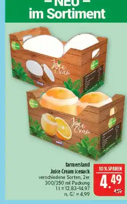 Marktkauf Farmersland juice cream icesnack Angebot