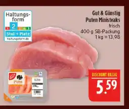 Marktkauf Gut & günstig puten ministeaks Angebot