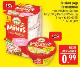 Marktkauf Feinkost popp minis brotaufstrich fleischsalat Angebot
