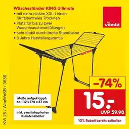 Netto Marken-Discount Vileda wäscheständer king ultimate Angebot